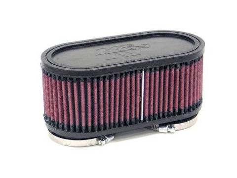 K&N Filter Universal Filter 2 3/8 inch Dual Flange 107mm C-C 3 inch Height thumbnail 4