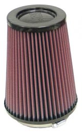K&N Round Tapered Universal Air Filter 4 inch Flange 5 3/8 inch Base 4 inch Top 7 inch Height thumbnail 2