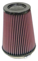 K&N Round Tapered Universal Air Filter 4 inch Flange 5 3/8 inch Base 4 inch Top 7 inch Height thumbnail 3