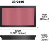 K&N Replacement Air Filter TOYOTA LANDCRUISER V8-4.7L; 1999-2000 thumbnail 9