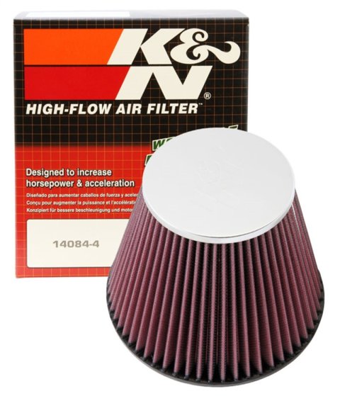 K&N Round Tapered Universal Air Filter 6in Flange ID x 7.5in Base OD x 4.5in Top OD x 6in H thumbnail 2