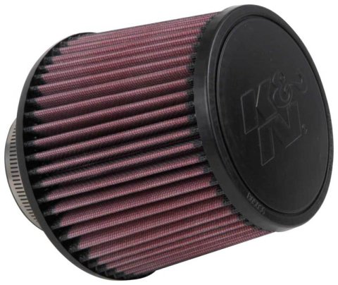 K&N Filter Universal Rubber Filter 3in Flange ID 6in Base OD 5.125in Top OD 5in Height thumbnail 5