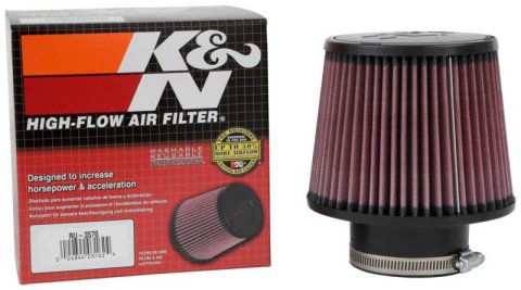 K&N Filter Universal Rubber Filter 3in Flange ID 6in Base OD 5.125in Top OD 5in Height thumbnail 6