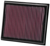 K&N Replacement Air Filter for Opel / Vauxhall / Saab 11.375in O/S L x 10.125in O/S W x 1.625in H thumbnail 2