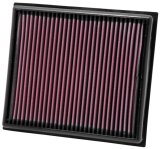 K&N Replacement Air Filter for Opel / Vauxhall / Saab 11.375in O/S L x 10.125in O/S W x 1.625in H thumbnail 3