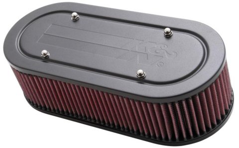 K&N Custom Oval Racing Assembly Red 11.96in Inside Length / 5.22in Inside Width / 3.25in Filter H thumbnail 1