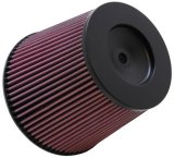 K&N Universal Round Tapered Filter 6in Flange ID x 9in Base OD x 6.625in Top OD x 7.5in Height thumbnail 1