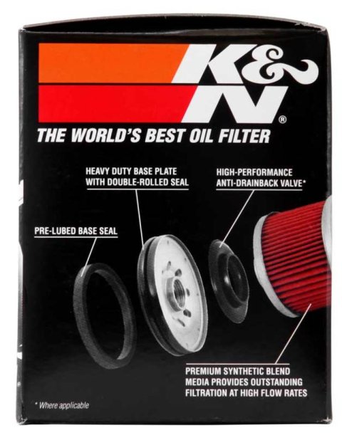 K&N KTM 400/620/625/640/660 2.688in OD x 3.438in H Oil Filter thumbnail 3
