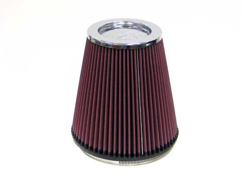 K&N Round Tapered Universal Air Filter 6 inch Flange 7.5 inch Base 5 inch Top 8 inch Height thumbnail 1