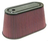 K&N Universal Air Filter with Carbon Fiber Top & Base-6in Base O/S W x 3.938in Top O/S W x 6in H thumbnail 1