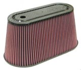K&N Universal Air Filter with Carbon Fiber Top & Base-6in Base O/S W x 3.938in Top O/S W x 6in H thumbnail 3