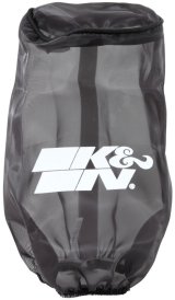 K&N Filter Wrap Drycharger Oval Tapered Black - 3.25in Base I/S Width x 2.5in Top I/S Width x 7in H thumbnail 1