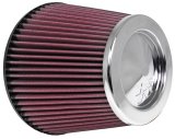 K&N Universal Chrome Filter 6in Flange ID x 7.5in Base OD x 5in Top OD x 6in H thumbnail 2