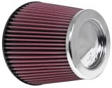 K&N Universal Chrome Filter 6in Flange ID x 7.5in Base OD x 5in Top OD x 6in H thumbnail 3