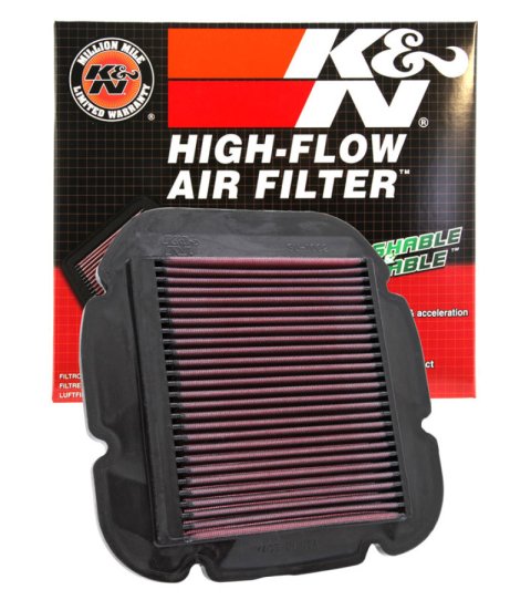 K&N 02-10 Suzuki DL 1000 V-Strom/04-12 DL650 V-Strom / 04-05 Kawasaki KLV1000 Replacement Air Filter thumbnail 1