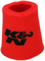 K&N Airforce Pre-Cleaner Round Tapered Red Air Filter Foam Wrap 6in Base ID x 5in Top ID x 9in H thumbnail 2
