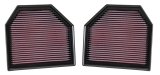 K&N Replacement Air Filter for 11-14 BMW M5/M6 4.4L V8 / 2015 M4/M3 3.0L I6 (2 per box) thumbnail 5
