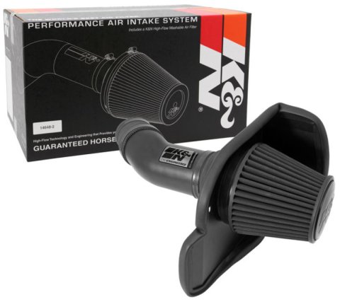 K&N 11-13 Dodge Challenger V8/12-13 Charger V8 / 12-13 Chrysler 300 Black Performance Intake Kit thumbnail 5