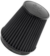 K&N Universal Rubber Filter Round Tapered 6in Flange ID x 7.5in Base OD x 5.25in Top OD x 8in Height thumbnail 1