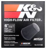 K&N Universal Rubber Filter Round Tapered 6in Flange ID x 7.5in Base OD x 5.25in Top OD x 8in Height thumbnail 7