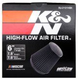 K&N Universal Rubber Filter Round Tapered 6in Flange ID x 7.5in Base OD x 5.25in Top OD x 8in Height thumbnail 9