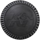 K&N Universal Rubber Filter-Round Tapered 6in Flange ID x 9in Base OD x 6.625in Top OD x 7.5in H thumbnail 4