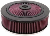 K&N X-Stream Top Filter - Red - Size 9in - 5.125in Neck Flange / 2.75in Height thumbnail 1