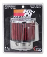 K&N 1.5in Flange ID x 3in OD x 2.5in H Chrome Finish Rubber Base Crankcase Vent Filter thumbnail 9