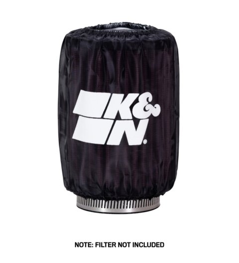 K&N Round Straight - Black - 3.5in ID x 5in H - PreCharger Air Filter Wrap Blue thumbnail 5