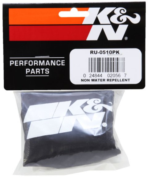K&N Round Straight - Black - 3.5in ID x 5in H - PreCharger Air Filter Wrap Blue thumbnail 6