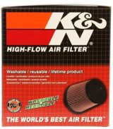 K&N Universal Tapered Filter 3.125in Flange ID x 5in Base OD x 3.5in Top OD x 6in Height thumbnail 9