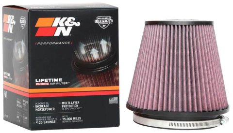 K&N Universal Clamp-On Air Filter 6in FLG / 7-1/2in B / 5in T / 6-1/2in H thumbnail 4
