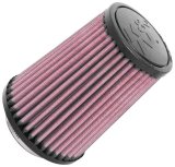 K&N Universal Rubber Filter 2-1/2in Flg / 4-1/2in OD B / 3-1/2in OD T / 6in H - Black Top thumbnail 1