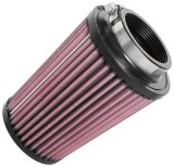 K&N Universal Rubber Filter 2-1/2in Flg / 4-1/2in OD B / 3-1/2in OD T / 6in H - Black Top thumbnail 3