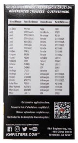 K&N Performance Oil Filter for 03-14 Volkswagen Jetta thumbnail 4