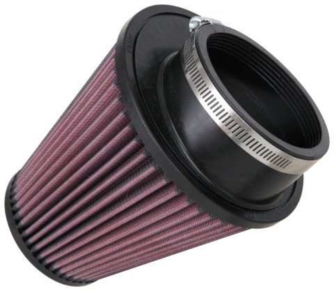 K&N Filter Universal Rubber Filter 3 1/2 inch 10 Degree Flange 5 3/4 inch OD 6 inch Height thumbnail 4