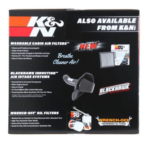 K&N 19-20 Jeep Cherokee L4-2.4L Performance Air Intake Kit thumbnail 7
