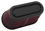 K&N Filter Univ Air Filter Carb Fib T/B 3-1/2in FLG OD / 12x6in B / 9-15/16x3-15/16in T / 6in H thumbnail 2