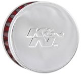 K&N Steel Base Chrome Top Crankcase Vent Filter 1/2in. Vent / 2in. OD / 1-1/2in. Height thumbnail 2
