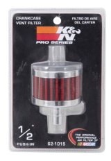 K&N Steel Base Chrome Top Crankcase Vent Filter 1/2in. Vent / 2in. OD / 1-1/2in. Height thumbnail 7