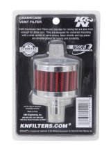 K&N Steel Base Chrome Top Crankcase Vent Filter 1/2in. Vent / 2in. OD / 1-1/2in. Height thumbnail 8