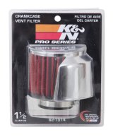 K&N 1.5in Flange ID x 3in OD x 2.5in Height Clamp On Crankcase Vent Filter thumbnail 7