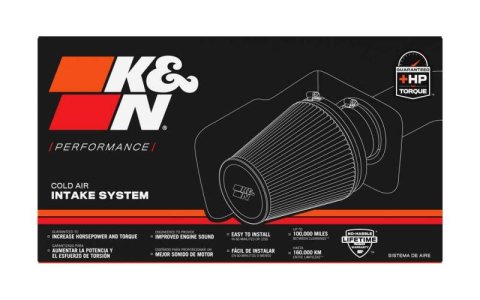 K&N 19-20 Chevy Blazer I4-2.5L Performance Air Intake Kit thumbnail 7