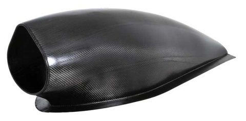 K&N Universal Round Tapered Carbon Fiber Air Filter 6in Flg ID Centered/7.5in B OD/4.5in T OD/4in H thumbnail 6
