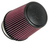 K&N Univ Rubber Round Tapered Filter 4.375in Flg ID/10 Deg Flg Angle 6in B OD/4.625in T OD/6.5in H thumbnail 2