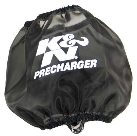 K&N PreCharger Round Straight Air Filter Wrap for 01-14 Honda TRX500 - Black thumbnail 1