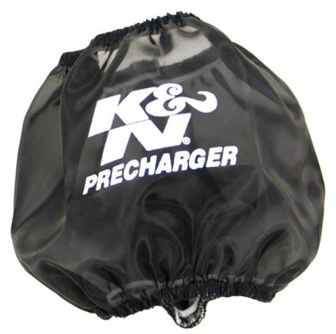 K&N PreCharger Round Straight Air Filter Wrap for 01-14 Honda TRX500 - Black thumbnail 2