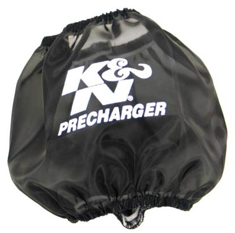 K&N PreCharger Round Straight Air Filter Wrap for 01-14 Honda TRX500 - Black thumbnail 3