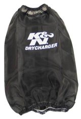 K&N Drycharger Black Air Filter Wrap - Round Tapered thumbnail 2