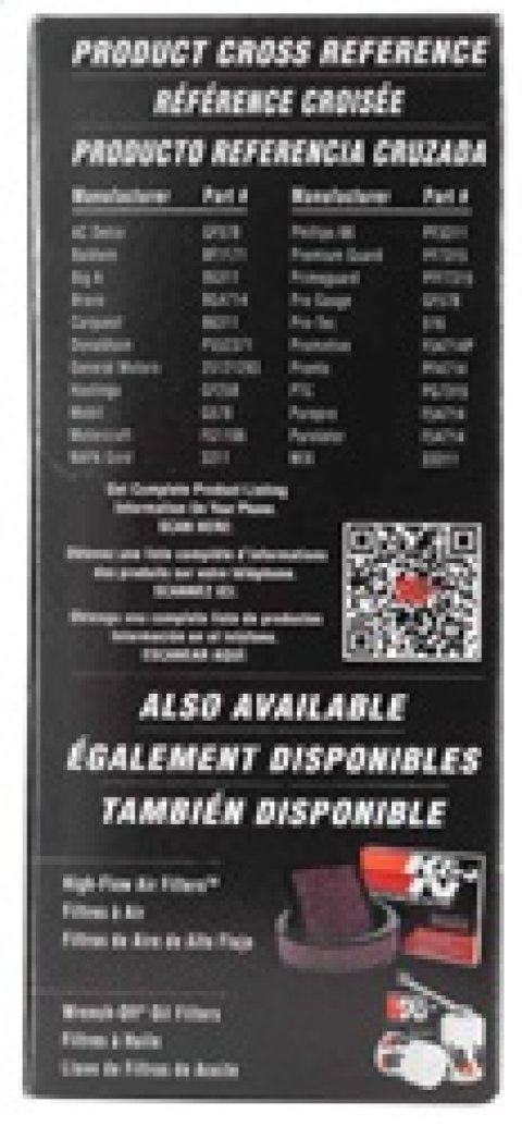 K&N Cellulose Media Fuel Filter 3in OD x 5.625in L thumbnail 6
